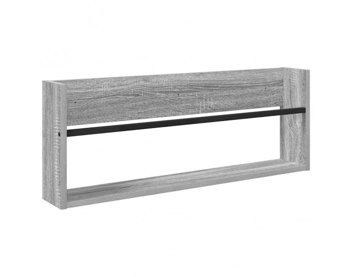 Sonata H Етажерка за списания с рафт 2 pcs Сив Сонома 80 x 12 x 30 см