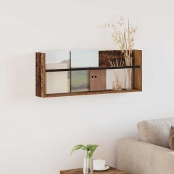 Sonata H Етажерка за списания с рафт Старо дърво 80 x 12 x 30 см - Изтривалки и Поставки за чадъри