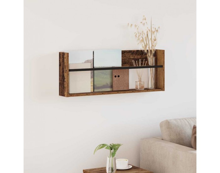 Sonata H Етажерка за списания с рафт Старо дърво 80 x 12 x 30 см