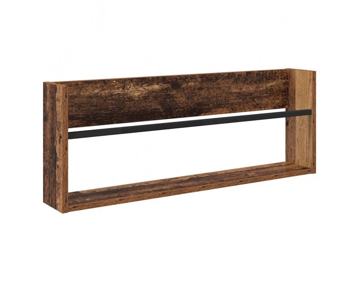 Sonata H Етажерка за списания с рафт Старо дърво 80 x 12 x 30 см