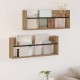 Sonata H Етажерка за списания 2 pcs Дъб 80 x 12 x 30 см Инженерно дърво