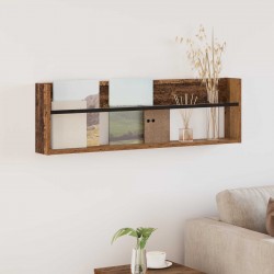 Sonata H Етажерка за списания с рафт Старо дърво 100 x 12 x 30 см - Изтривалки и Поставки за чадъри