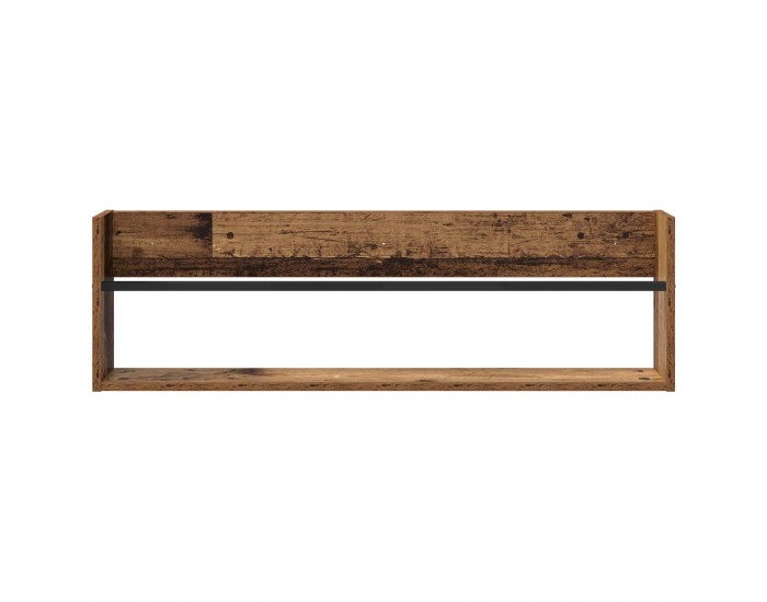 Sonata H Етажерка за списания с рафт Старо дърво 100 x 12 x 30 см