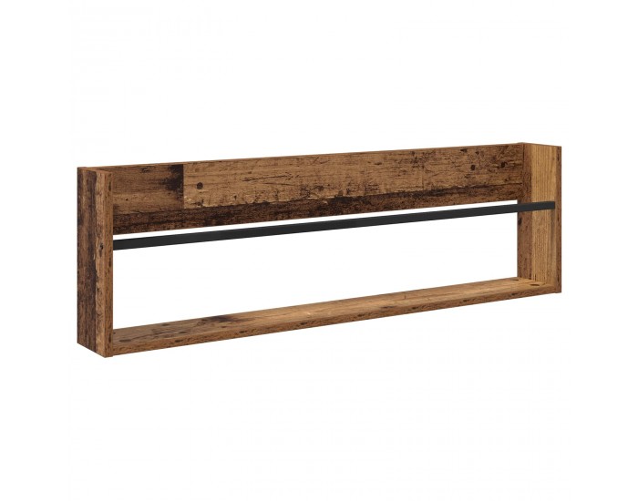 Sonata H Етажерка за списания с рафт Старо дърво 100 x 12 x 30 см