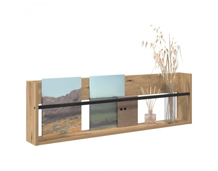 Sonata H Етажерка за списания Дъб 100 x 12 x 30 см Инженерно дърво