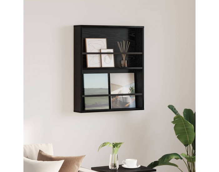 Sonata H Етажерка за списания Черния дъб 60 x 12 x 70 см Инженерно дърво