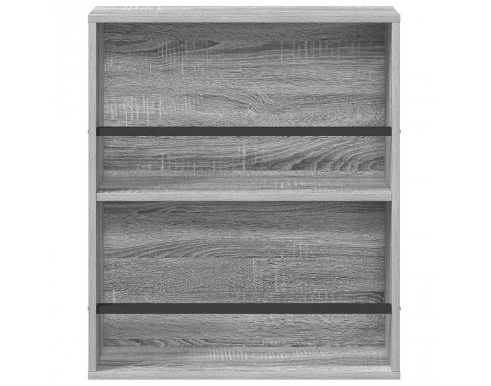 Sonata H Етажерка за списания с рафт 2 pcs Сив Сонома 60 x 12 x 70 см