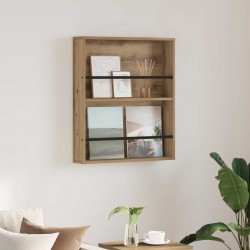 Sonata H Етажерка за списания с рафт Дъб 60 x 12 x 70 см Инженерно дърво - Антре