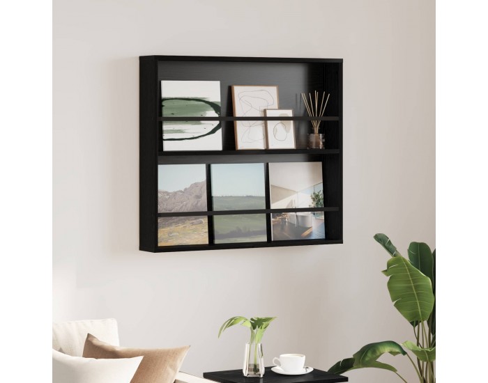 Sonata H Етажерка за списания Черния дъб 80 x 12 x 70 см Инженерно дърво