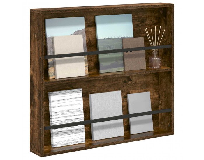 Sonata H Етажерка за списания Димян дъб 80 x 12 x 70 см Инженерно дърво