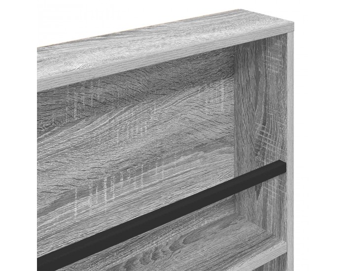 Sonata H Етажерка за списания Сив Сонома 80 x 12 x 70 см Инженерно дърво