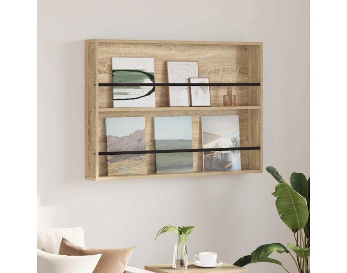 Sonata H Етажерка за списания с рафт Сонома дъб 100 x 12 x 70 см