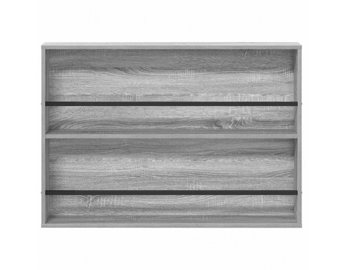 Sonata H Етажерка за списания с рафт Сив Сонома 100 x 12 x 70 см