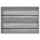 Sonata H Етажерка за списания с рафт Сив Сонома 100 x 12 x 70 см