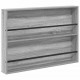 Sonata H Етажерка за списания с рафт Сив Сонома 100 x 12 x 70 см