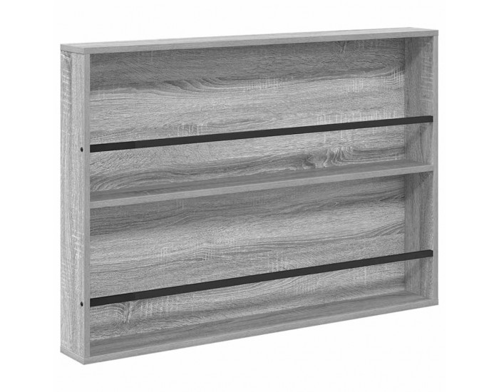 Sonata H Етажерка за списания с рафт 2 pcs Сив Сонома 100 x 12 x 70 см