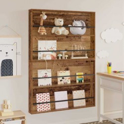 Sonata H Етажерка за списания с рафт 2 pcs Старо дърво 100 x 12 x 70 см - Антре