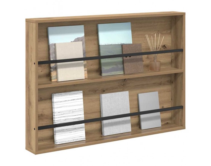 Sonata H Етажерка за списания Дъб 100 x 12 x 70 см Инженерно дърво