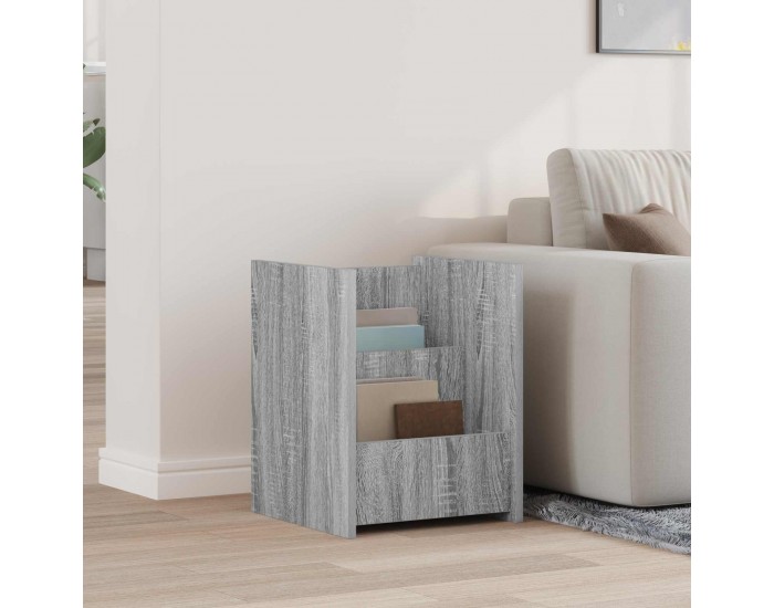 Sonata H Етажерка за списания Сив Сонома 35 x 35 x 45 см Инженерно дърво