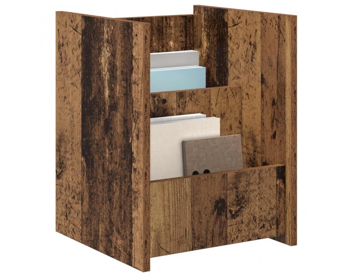 Sonata H Етажерка за списания с рафт Старо дърво 35 x 35 x 45 см