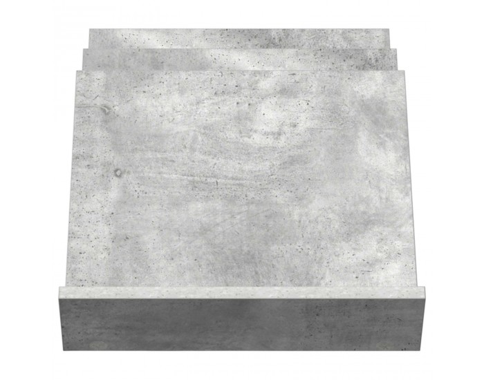 Sonata H Етажерка за списания с рафт Бетоново сиво 53 x 40 x 28.5 см