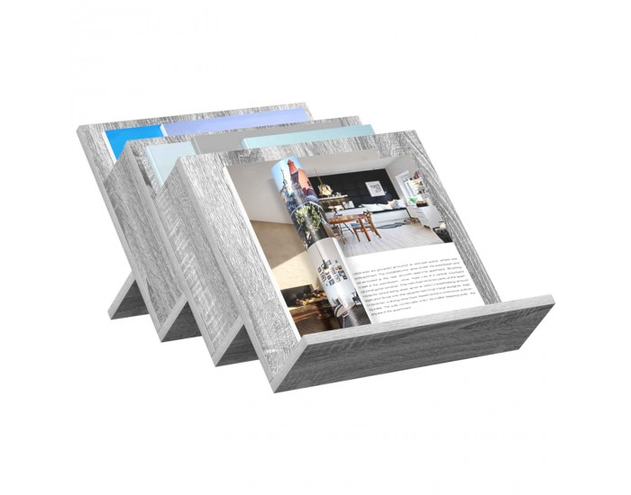 Sonata H Етажерка за списания с рафт Сив Сонома 53 x 40 x 28.5 см