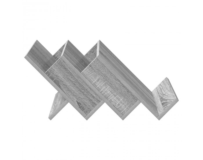 Sonata H Етажерка за списания с рафт Сив Сонома 53 x 40 x 28.5 см