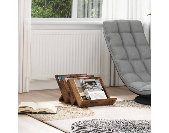 Sonata H Етажерка за списания с рафт Старо дърво 53 x 40 x 28.5 см