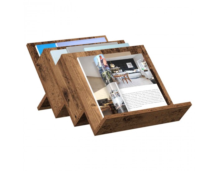 Sonata H Етажерка за списания с рафт Старо дърво 53 x 40 x 28.5 см