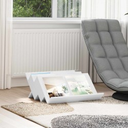 Sonata H Етажерка за списания Бяло 65 x 53 x 28,5 см Инженерно дърво - Антре