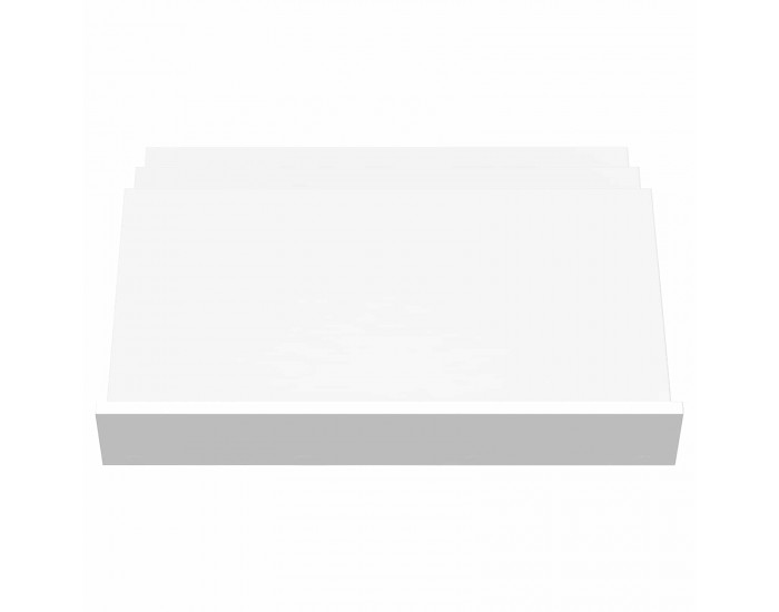 Sonata H Етажерка за списания Бяло 65 x 53 x 28,5 см Инженерно дърво