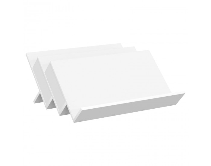 Sonata H Етажерка за списания Бяло 65 x 53 x 28,5 см Инженерно дърво