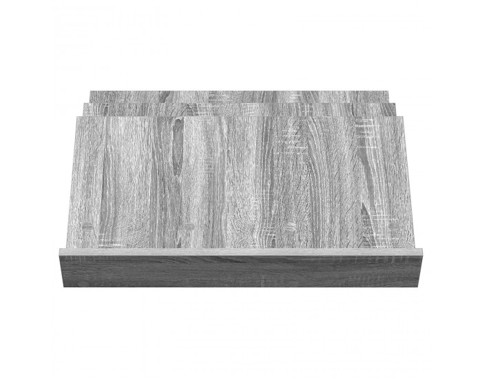 Sonata H Етажерка за списания с рафт Сив Сонома 65 x 53 x 28,5 см