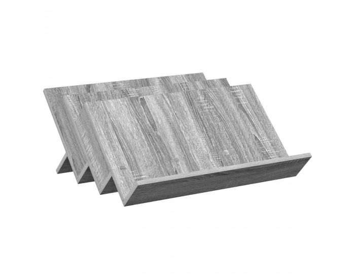 Sonata H Етажерка за списания с рафт Сив Сонома 65 x 53 x 28,5 см