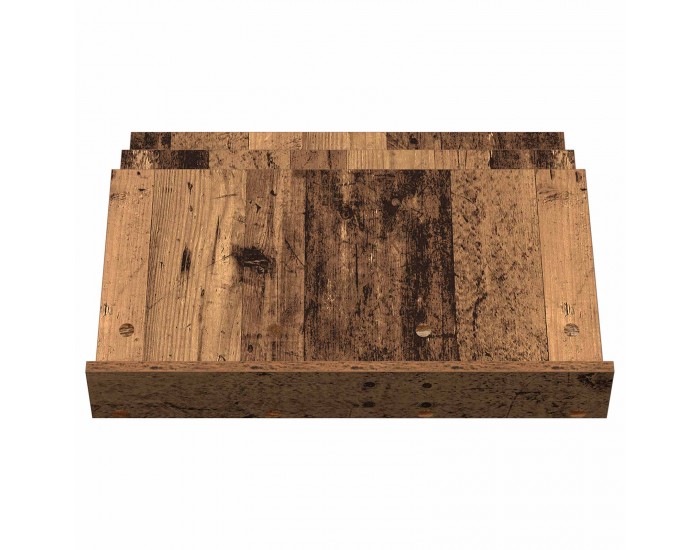 Sonata H Етажерка за списания с рафт Старо дърво 65 x 53 x 28,5 см