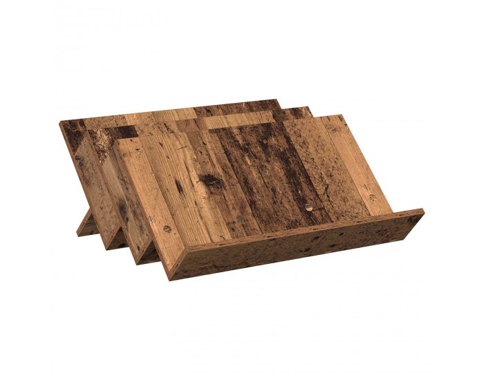 Sonata H Етажерка за списания с рафт Старо дърво 65 x 53 x 28,5 см