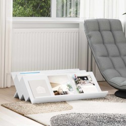 Sonata H Етажерка за списания Бяло 90 x 53 x 28,5 см Инженерно дърво - Антре