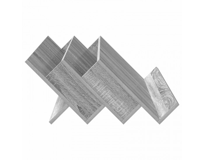 Sonata H Етажерка за списания с рафт Сив Сонома 90 x 53 x 28,5 см
