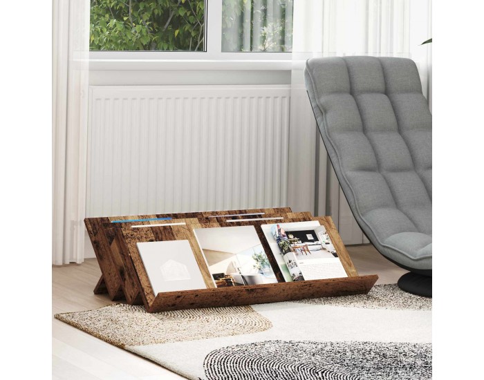 Sonata H Етажерка за списания с рафт Старо дърво 90 x 53 x 28,5 см