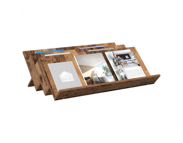 Sonata H Етажерка за списания с рафт Старо дърво 90 x 53 x 28,5 см