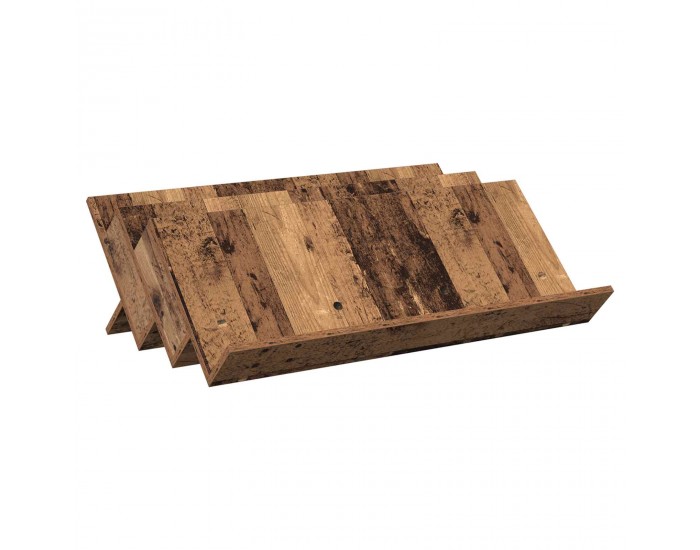 Sonata H Етажерка за списания с рафт Старо дърво 90 x 53 x 28,5 см