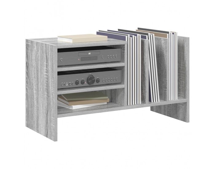 Sonata H Шкаф за грамофонни плочи с рафт Сив Сонома 78.5 x 35 x 45 см