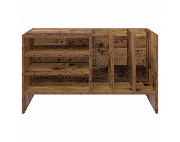 Sonata H Шкаф за грамофонни плочи с рафт Старо дърво 78.5 x 35 x 45 см