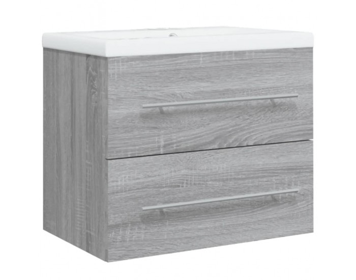 Sonata H Шкаф за мивка с вградена мивка, сив сонома, инженерно дърво