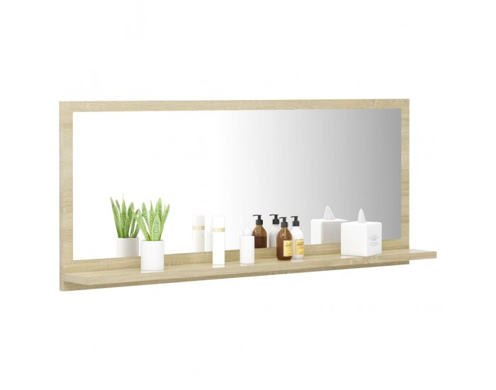 Sonata H Огледало за баня, дъб сонома, 90x10,5x37 см, ПДЧ