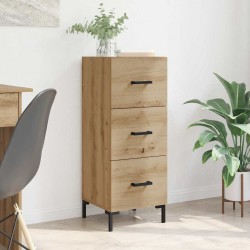 Sonata H Служебен шкаф с чекмедже Дъб 34,5 x 34 x 90 см Инженерно дърво - Дневна