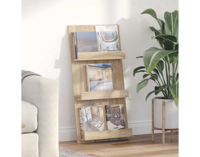 Sonata H Етажерка за списания с рафт Сонома дъб 51 x 11 x 102 см
