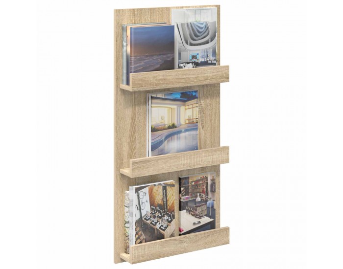 Sonata H Етажерка за списания с рафт Сонома дъб 51 x 11 x 102 см