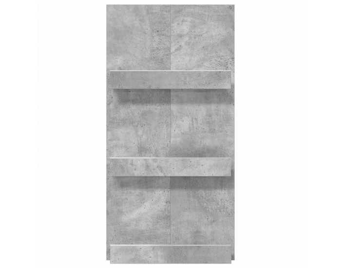 Sonata H Етажерка за списания с рафт Циментено сиво 51 x 11 x 102 см