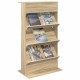 Sonata H Етажерка за списания с рафт Сонома дъб 70 x 41 x 126 см